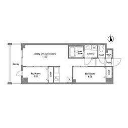 間取図画像 2LDK