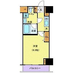 ジェノヴィア新宿中落合スカイガーデン 1Kの間取図画像