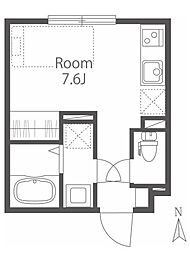 VictoryGarden中落合 ワンルームの間取図画像