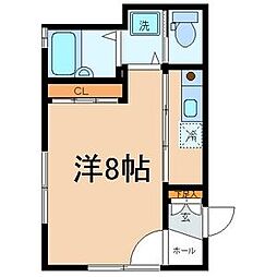 サテライト ワンルームの間取図画像