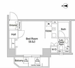 PRIMEURBAN目白 ワンルームの間取図画像