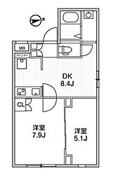 アルティザ新宿落合ソノリテ 1LDKの間取図画像