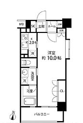 リリエンベルグ目白壱番館 1Kの間取図画像