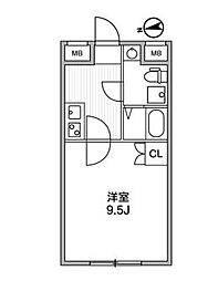 アルティザ新宿落合ソノリテ 1Kの間取図画像