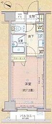 ヴェルト新宿 1Kの間取図画像