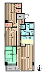 JR中央線 高円寺駅 徒歩10分の賃貸マンション 1階3LDKの間取り