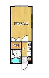 JR中央線 西荻窪駅 徒歩8分の賃貸アパート 1階1Kの間取り