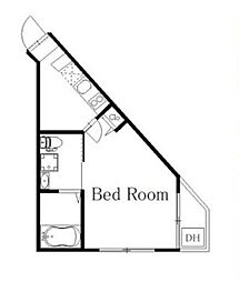 東京メトロ丸ノ内線 荻窪駅 徒歩8分の賃貸マンション 1階1Kの間取り
