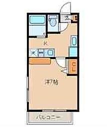 JR中央線 西荻窪駅 徒歩8分の賃貸アパート 2階1Kの間取り