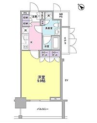 東京メトロ丸ノ内線 荻窪駅 徒歩5分の賃貸マンション 2階1Kの間取り