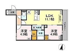 間取図画像 2LDK