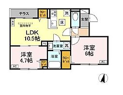 間取図画像 2LDK