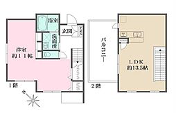 コンフォルト・若宮 1LDKの間取図画像
