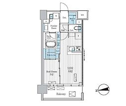 Terra蚕糸の森 1LDKの間取図画像