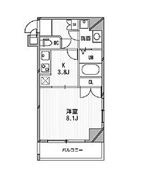 スペーシア高円寺1 1Kの間取図画像