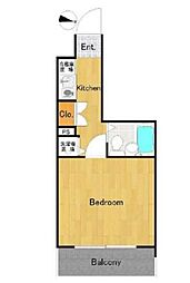 エクセリア高円寺 1Kの間取図画像