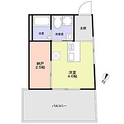 Urban Nest 杉並 ワンルームの間取図画像