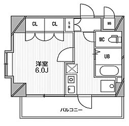 スペーシア高円寺2 1Kの間取図画像