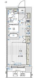 ブライズ中野哲学堂 ワンルームの間取図画像
