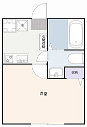 川崎市麻生区高石5丁目アパート 1Kの間取図画像