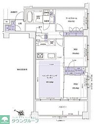 ＫＤＸレジデンス横濱紅葉坂 7階2SLDKの間取り