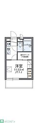 レオパレスS.K 1Kの間取図画像