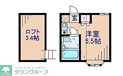 ネオステージ妙蓮寺 ワンルームの間取図画像
