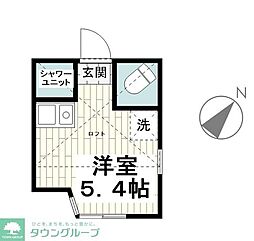 ユナイト星川メリルボーン ワンルームの間取図画像