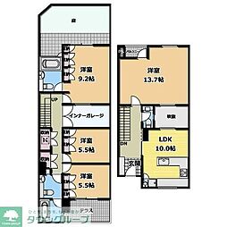 クリフサイドテラス 3SLDKの間取図画像