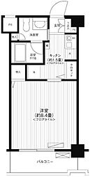 イトーピア仲町台 1Kの間取図画像