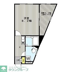 サン・デ・クレセール 1SKの間取図画像