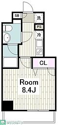 MAXIV川崎DUE 1Kの間取図画像