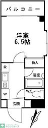 ハーブハイム3 1Kの間取図画像