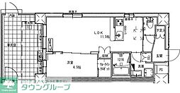 コントレイル 1LDKの間取図画像