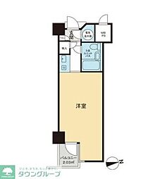 ニュー池袋ハイツ ワンルームの間取図画像