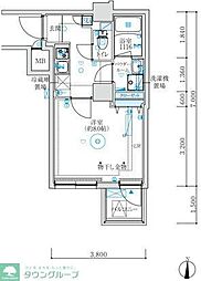 MAXIV練馬TRE 1Kの間取図画像
