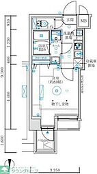 MAXIV練馬TRE 1Kの間取図画像