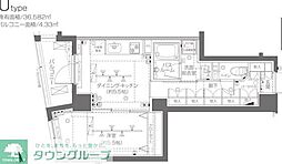 ZOOM大塚 1DKの間取図画像