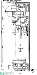 ヴァローレクオリタ池袋 1Kの間取図画像