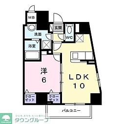 プラザ・デル・ソル 1LDKの間取図画像