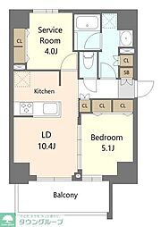 東武東上線 大山駅 徒歩12分の賃貸マンション 8階1SLDKの間取り