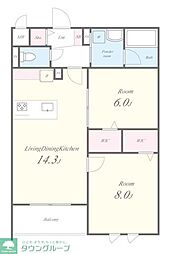 間取図画像 2LDK