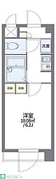 レオパレスＩＫＥＢＵＫＵＲＯ 2階1Kの間取り