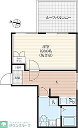 Ｌｉｂｅｒｔｅ板橋本町 4階1Kの間取り