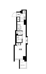 JR山手線 大塚駅 徒歩5分の賃貸マンション 3階ワンルームの間取り
