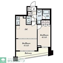 Ｓ−ＦＯＲＴ中板橋 8階2DKの間取り