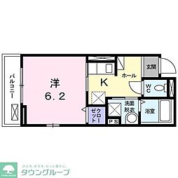 JR山手線 大塚駅 徒歩5分の賃貸アパート 1階1Kの間取り