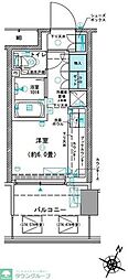 JR京浜東北・根岸線 赤羽駅 徒歩8分の賃貸マンション 4階ワンルームの間取り