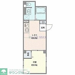 ウィロー板橋本町 1LDKの間取図画像