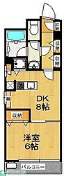 ロイヤル大山 1LDKの間取図画像